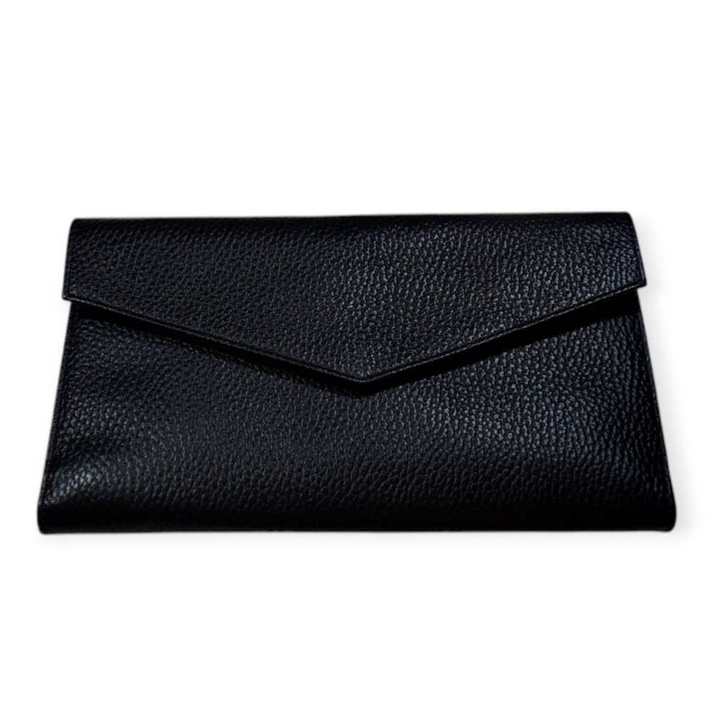 CANALI Black Leather Passport Documents Credit Card Holder Wallet VIP Gift Set